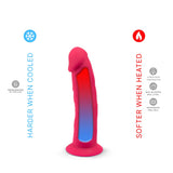 SilexD 6 inch Realistic Silicone Dual Density Dildo with Suction Cup Pink